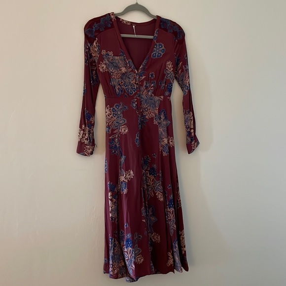 Free People Dresses & Skirts - Free People ultra feminine 1930’ style floral long sleeve dress size 0